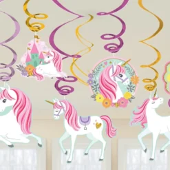 Decoración Colgante Unicornio Mágico