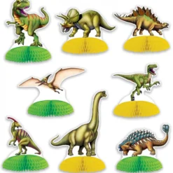 Decoración para Mesas Dinosaurios 8 unidades