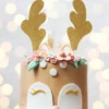 Decoración para Tarta Cuernos de Reno 15 cm 2 ud