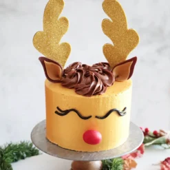 Decoración para Tarta Cuernos de Reno 15 cm 2 ud