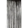 Decoración Puerta Cortina Negra 100x200 cm