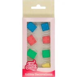 Decoraciones de Azúcar Ladrillos 8 uds. Funcakes