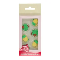 Decoraciones de Azúcar Piñas y Palmeras 12 ud. - Funcakes