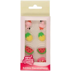 Decoraciones de Azúcar Set Tropical 8 ud - Funcakes