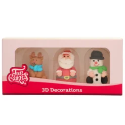 Decoraciones De Azucar (3D) Funcakes Figuras Navidad