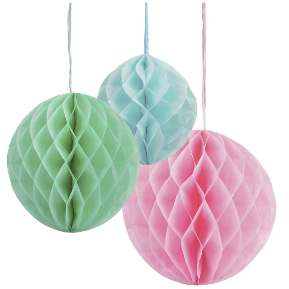 Decoraciones Nido de Abeja Pastel 3 ud