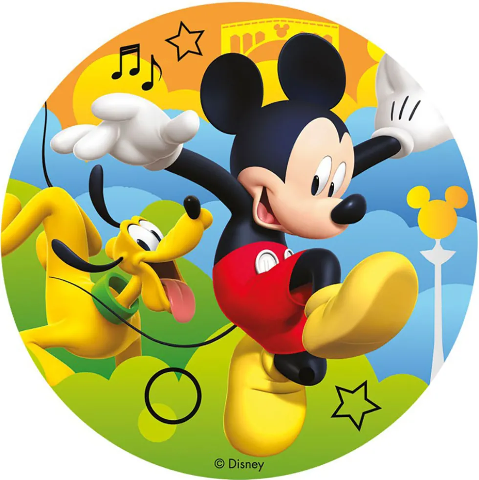 Disco de Azúcar Mickey 16 cm