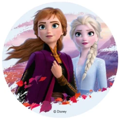 Disco de Oblea Frozen 2 Elsa y Anna 20 cm