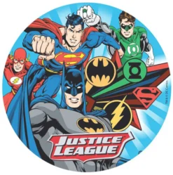 Disco de oblea Liga de la Justicia 20 cm
