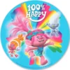 Disco de Oblea Trolls Happy 20cm