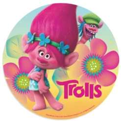 Disco de Oblea Trolls Poppy 20cm