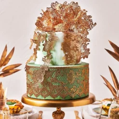 Encaje Comestible Oro Perlado 200 gr - Funcakes