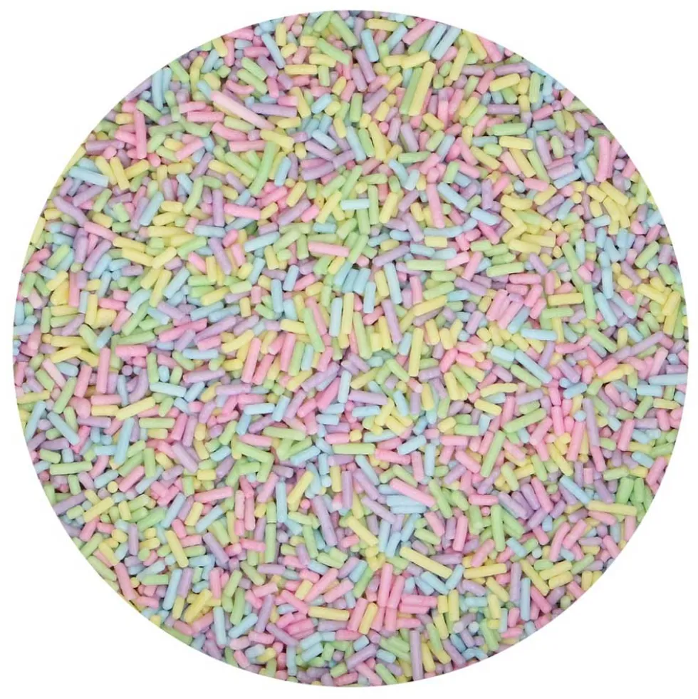 Fideos de Azúcar Multicolor Pastel 80 gr