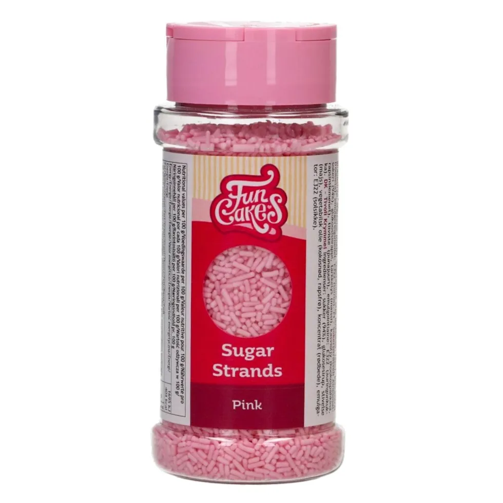 Fideos de Azúcar Rosas 80 gr - Funcakes