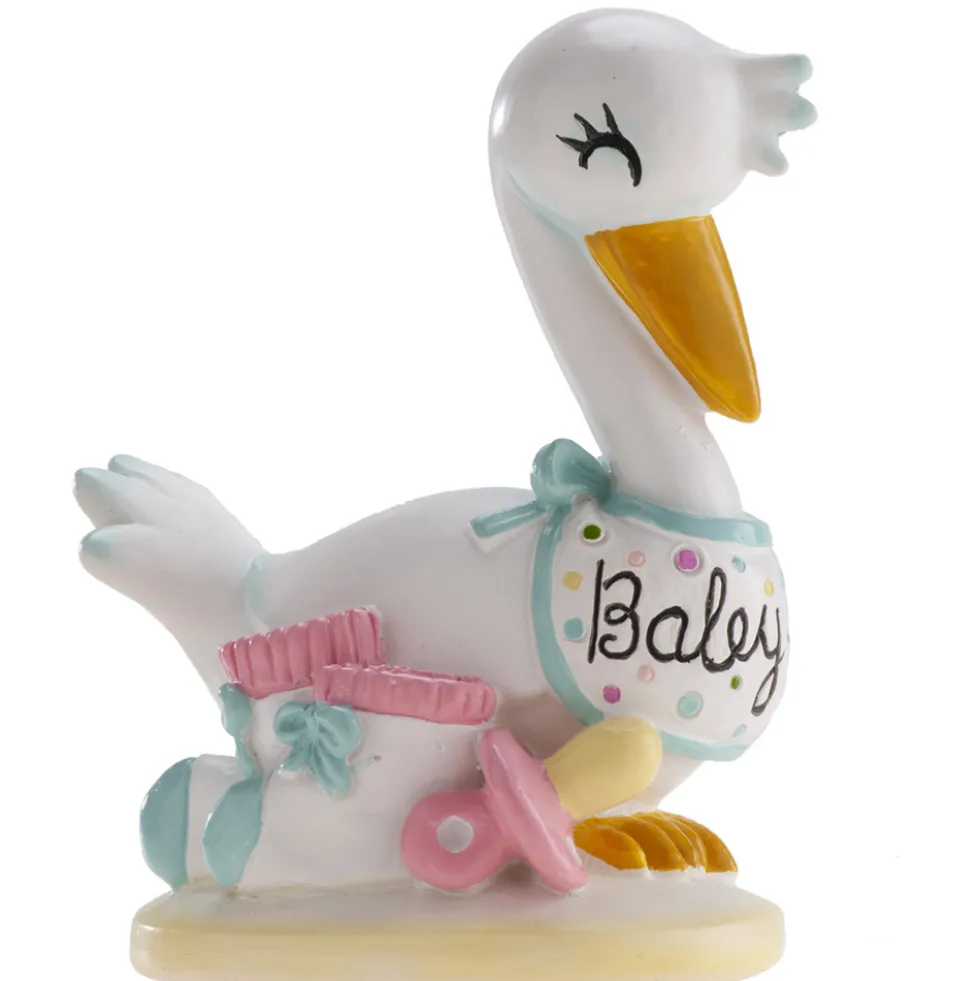 Figura Bautizo Cigüeña Baby 10 cm