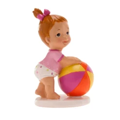 Figura Bautizo Niña con Pelota 11 cm