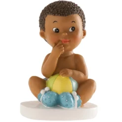 Figura para Tartas Bautizo Niño con Pelota