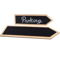 Flecha de Pizarra en Madera 50cm