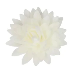Flor de Papel Comestible Peonía Blanca Grande - Funcakes