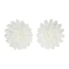 Flores de Papel Comestibles Pompón Margarita Blanca Mediana 12 ud