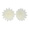 Flores de Papel Comestibles Áster Blanca Mediana 14 ud - Funcakes