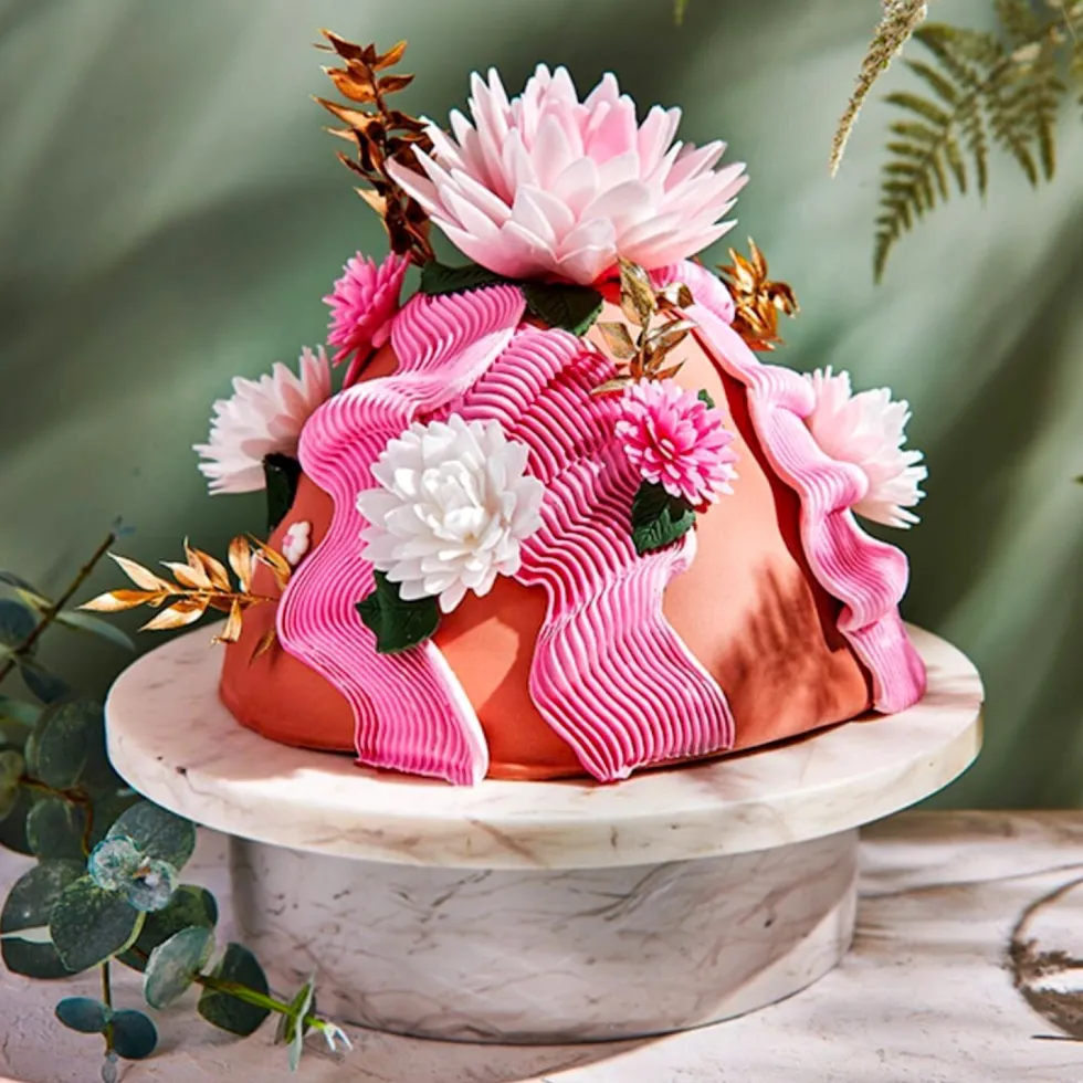 Flores de Papel Comestibles Áster Blanca Mediana 14 ud - Funcakes