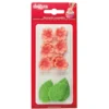 Flores Rosas y Hojas de Azúcar 13 ud