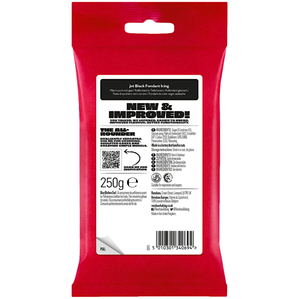 Fondant Negro 250 gr - Renshaw