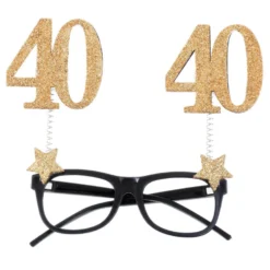 Gafas 40 Cumpleaños Dorado