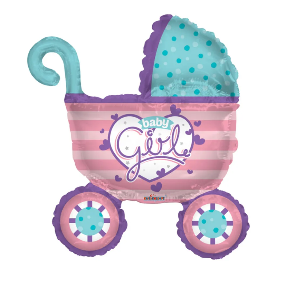 Globo Cochecito Bebe Niña