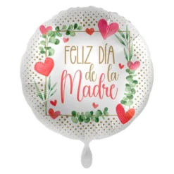 Globo Corazón Felicidades Mamá 43cm