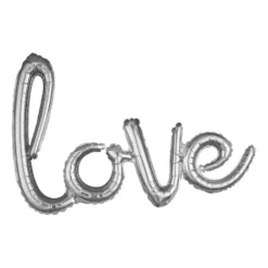 Globo de Foil Love Plata 78 cm