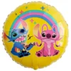 Globo Foil Stitch y Angel 45 cm