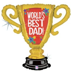 Globo Foil Trofeo Mejor Papá 67 cm