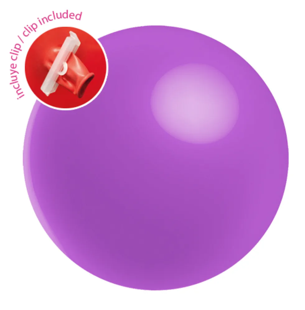 Globo Gigante Lavanda con Cierre Clip 90cm