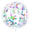 Globo Gigante Transparente Confeti 1 m