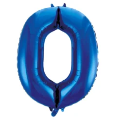 Globo Nº 0 Azul 86 cm