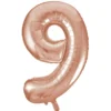 Globo Nº 9 Oro Rosado 86 cm