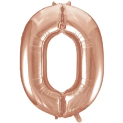 Globo Nº 0 Oro Rosado 86 cm