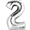 Globo Nº 2 Plata 86 cm
