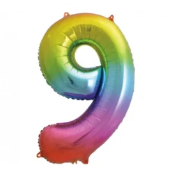 Globo Nº 9 Rainbow 86 cm