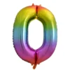 Globo Nº 0 Rainbow 86 cm