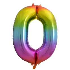Globo Nº 0 Rainbow 86 cm