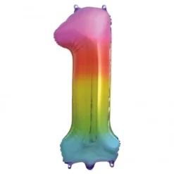 Globo Nº 1 Rainbow 86 cm
