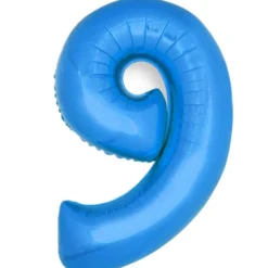 Globo Número 9 Azul 40cm