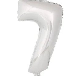 Globo Número 7 Plata 40cm