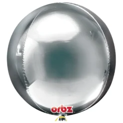 Globo Orbz Plata 40 cm
