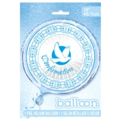 Globo Confirmación Paloma Azul 45 cm