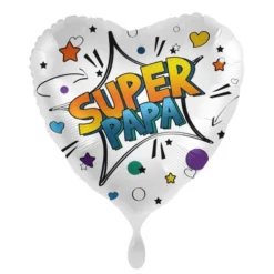 Globo Corazón Súper Papá 43 cm