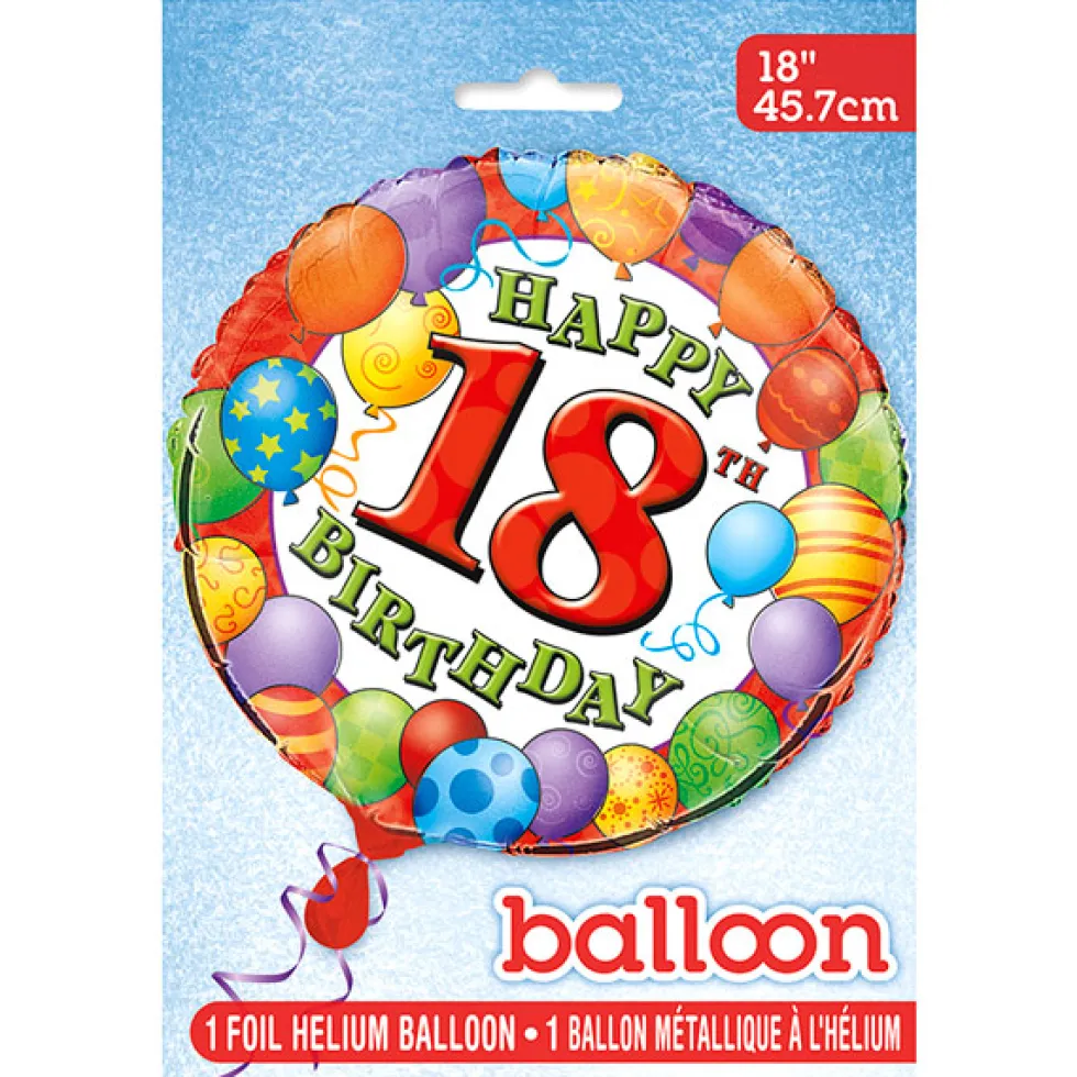 Globo de foil 18 Cumpleaños 45 cm